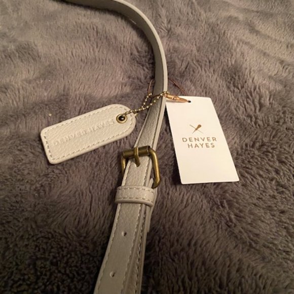 Denver Hayes Light Grey Crossbody purse NWT - Picture 9 of 11